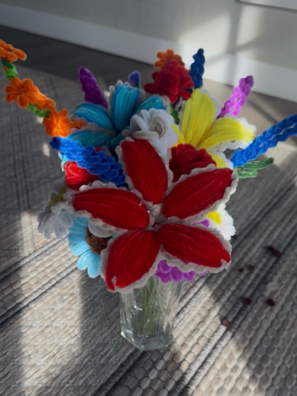 CUSTOM Pipe Cleaner Floral Arrangement: Please see full description!